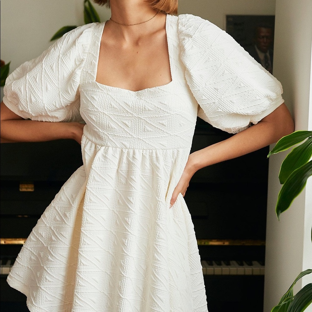 White Ivory Free People Violet Dress NWT